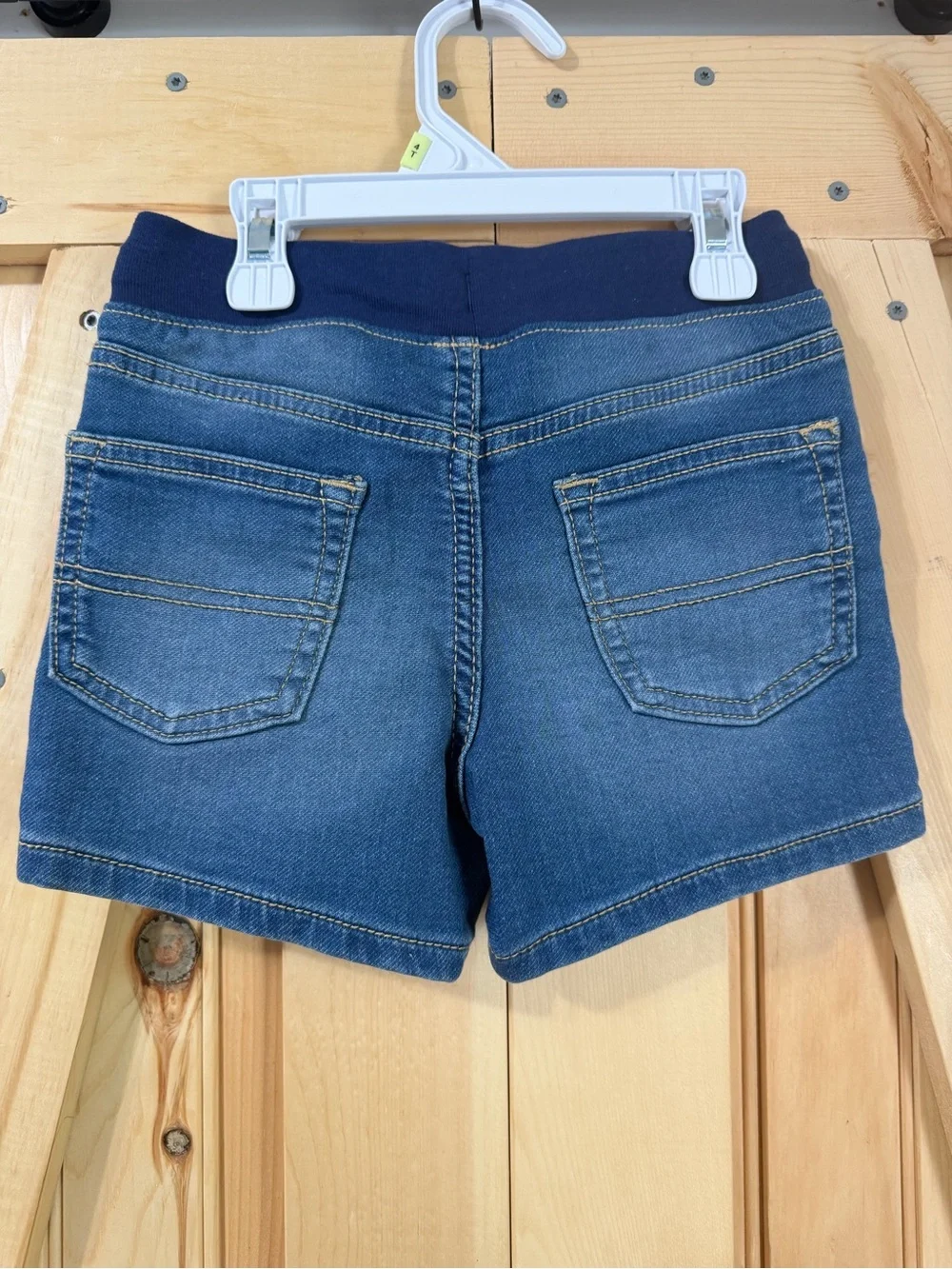 OshKosh B'gosh Blue Denim Shorts with Navy Elastic Waist
